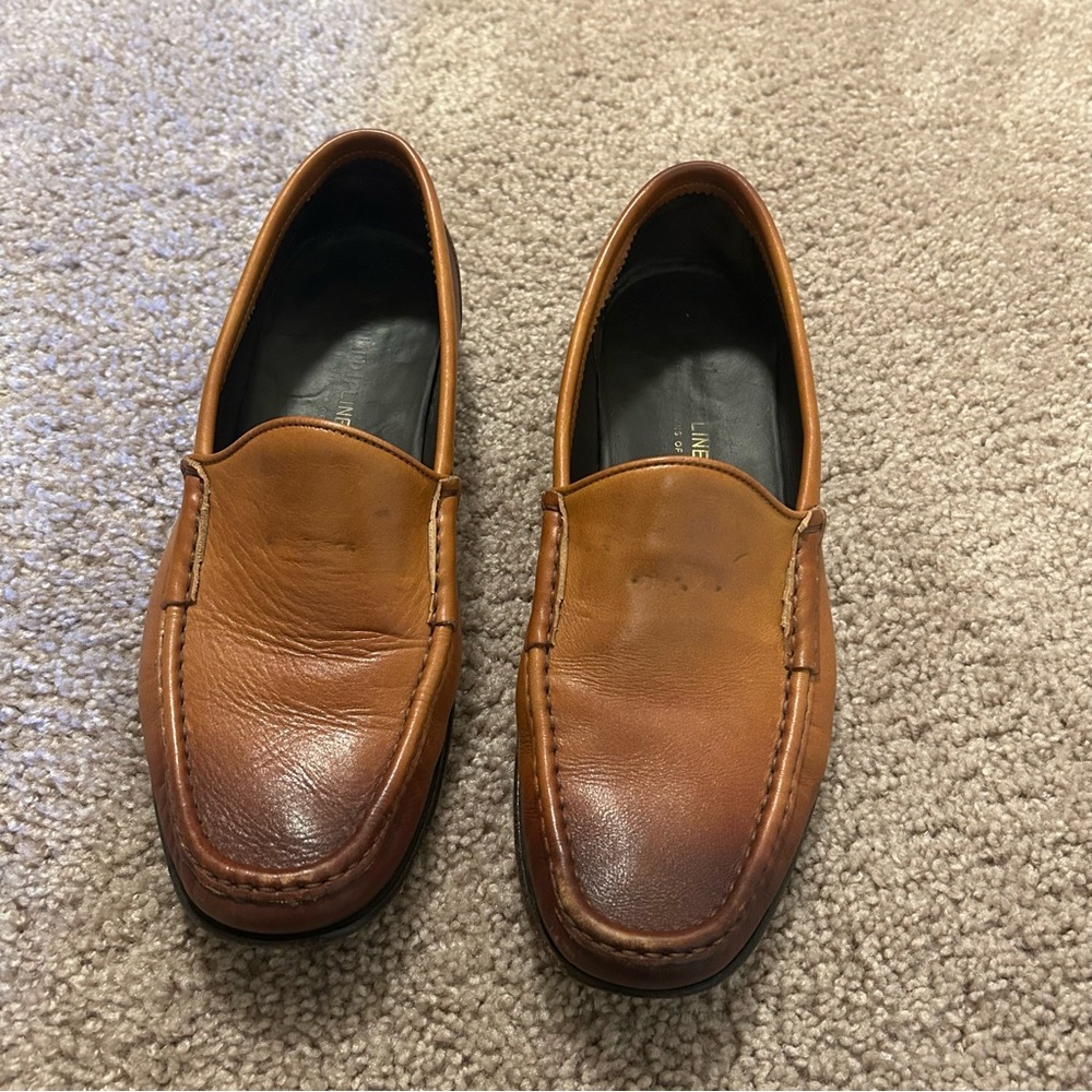 Donald Pliner Brown Leather Loafers Men’s Size 10 Made In Italy - Picture 14 of 14
